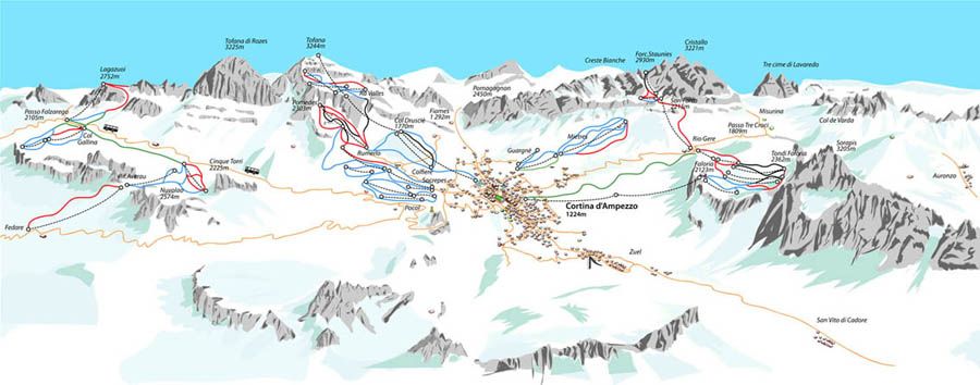 mappa di Cortina